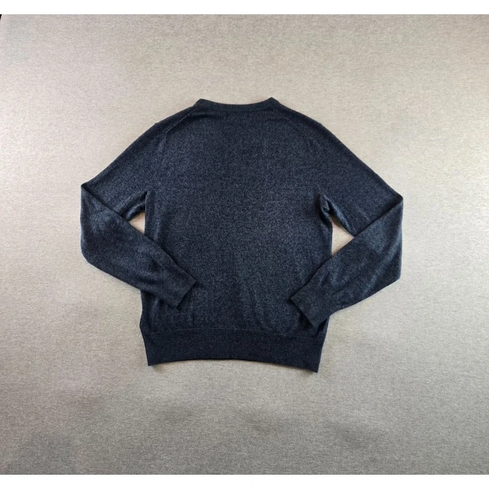 Banana Republic‎ Sweater Men's M Blue Silk Cashmere Cotton V Neck Luxury Blend